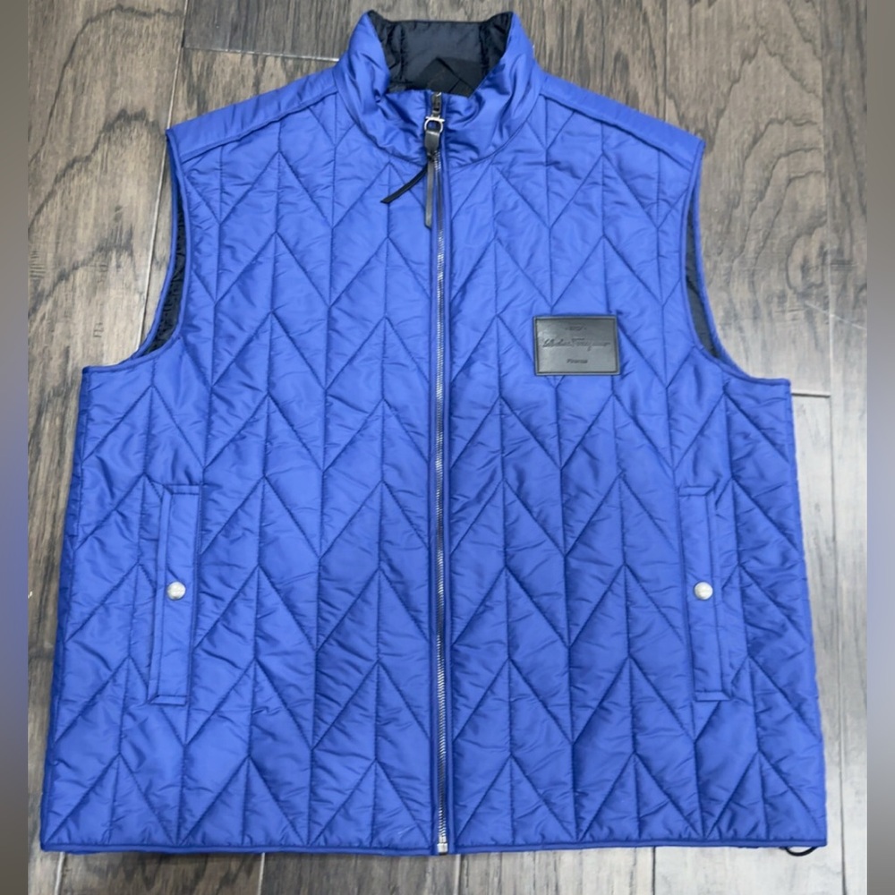 Ferragamo chevron quilted vest
